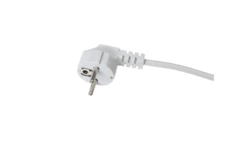 Przewód przyłączeniowy z wtyczką WJ-22 z/u Uni-Schuko 1m H03VV-F 3x0,75 biały