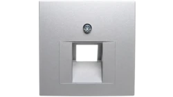 Berker B1/B5/B7 GLAS Plakietka do gniazda teleinformatycznego pojedynczego UAE aluminium 14071404