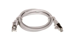 Kabel krosowy patchcord SF/UTP kat.5e CCA szary 1m 50144