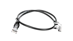 Kabel krosowy patchcord U/UTP kat.5e CCA czarny 0,5m 68643