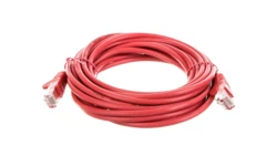 Kabel krosowy patchcord U/UTP kat.5e CCA czerwony 5m 68379