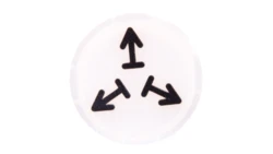 Soczewka przycisku 22mm płaska biała z symbolem ZWOLNIENIE M22-XDL-W-X15 218313