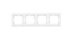 OPAL Ramka poczwórna biała Ra-4Op