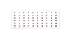 Ramka z oznacznikami 1x 201-300 209-610 /5szt./