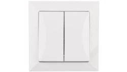 OPAL Łącznik podwójny z podświetleniem biały WP-3 Op/S