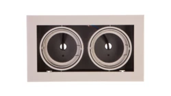 Oprawa sufitowa PIREO podtynkowa podwójna szara/szara OP-PIREO2-81