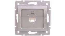 LOGI Gniazdo komputerowe pojedyncze (RJ45Cat 5e Jack) Srebrny 25226