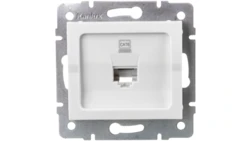 LOGI Gniazdo komputerowe pojedyncze (RJ45Cat 6 Jack) Biały 25109