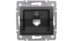 LOGI Gniazdo komputerowe pojedyncze (RJ45Cat 6 Jack) Grafit 25286