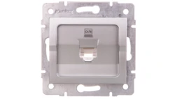 LOGI Gniazdo komputerowe pojedyncze (RJ45Cat 6 Jack) Srebrny 25227