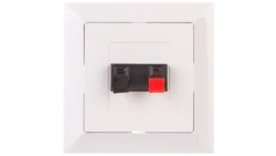 PREMIUM Gniazdo głośnikowe pojedyncze białe GG1 - Pr