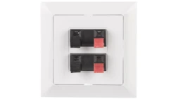 PREMIUM Gniazdo głośnikowe podwójne białe GG2 - Pr