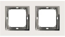 MAGIC Ramka podwójna biały/chrom Ra-2 M