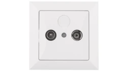 OPAL Gniazdo antenowe RTV końcowe 6db białe GAP-Op/K