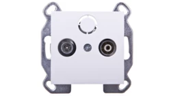 Lumina Gniazdo antenowe RTV przelotowe białe WL3020