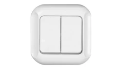 TOPAZ-BIS Łącznik podwójny z podświetleniem biały WP-3Tb/S