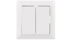 PREMIUM Łącznik podwójny z podświetleniem biały WP-3 Pr/S