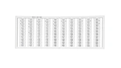 Ramka z oznacznikami 2x 101-150 209-608 /5szt./