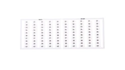 Ramka z oznacznikami 10x 31-40 209-605 /5szt./