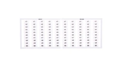 Ramka z oznacznikami 10x 41-50 209-606 /5szt./