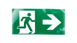 Piktogram PV25 w prawo 200x400 ISO7010 bez loga