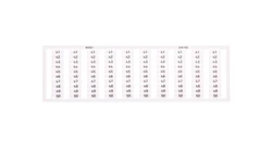 Ramka z oznacznikami 10x 41-50 209-706 /5szt./