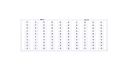 Ramka z oznacznikami 1x 201-300 209-510 /5szt./