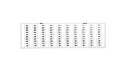 Ramka z oznacznikami 10x 21-30 209-704 /5szt./