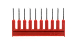 Mostek grzebieniowy z izolacją 10-torowy 14A czerwony 2000-410/000-005 /25szt./