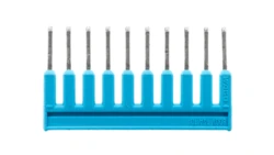 Mostek grzebieniowy z izolacją 10-torowy 14A niebieski 2000-410/000-006 /25szt./