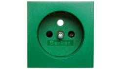 B.3/B.7 Płytka czołowa gniazda z/u z przesłonami zielony 3965760063