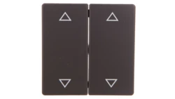 Q.1/Q.3 Klawisze z nadrukiem symbolu /strzałki/ do łącznika 2-klawiszowego antracyt aksamit 16446086