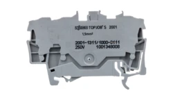 Złączka szynowa diodowa 3-przewodowa 1,5mm2 szara 2001-1311/1000-411 /100szt./