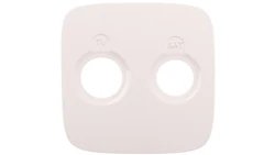 VALENA ALLURE Plakietka gniazda antenoweego tv-sat końcowego lub przelotowego lub zakończeniowego biały 754825