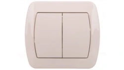 Simon Akord Łącznik schodowy podwójny 10AX 250V beż AW6/2/12