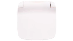 VALENA ALLURE Plakietka gniazda pojedynczego 2p+z z klapką biały 754865