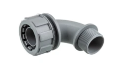 Dławnica kątowa do węża osłonowego M25 IP65 SILVYN MPC 90 stopni M25x1,5 GY czarna 55502367 /10 szt./