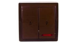 BIS Łącznik żaluzjowy z podświetleniem brązowy ŁN-7BS/24