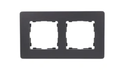 Simon Detail 82 Ramka podwójna Detail ORIGINAL-premium GRAFIT / podstawa Aluminiowa 8200620-238