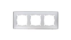 Simon Detail 82 Ramka potrójna Detail SELECT-metal ALUMINIUM / podstawa Chrom 8201630-093