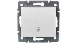 LOGI Łącznik zwierny dzwonek śrubowy biały 10AX 250V 021030102 25071