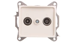 DOMO Gniazdo RTV końcowe kremowe 011330003 24805