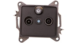 DOMO Gniazdo RTV/SAT przelotowe grafit 011340041 24924