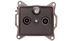 DOMO Gniazdo RTV/SAT końcowe grafit 011350041 24925