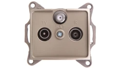 DOMO Gniazdo RTV/SAT końcowe szampańskie 011350050 25043