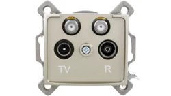 DOMO Gniazdo TV2xSAT końcowe szampańskie 011590050 25045