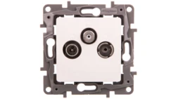 NILOE Gniazdo antenowe RTV-SAT przelotowe 14 dB białe 764564