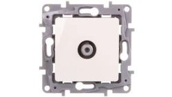 NILOE Gniazdo antenowe TV typu F końcowe 1 dB kremowe 764650