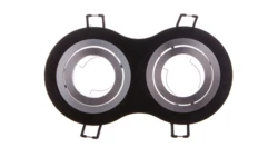 Sufitowa oprawa punktowa MORENA, IP20, okrągła, 2 oczka, czarna