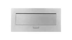 Przedłużacz biurkowy 223x108mm 3x gniazdo SHUCKO aluminium AE-PB03GS-53